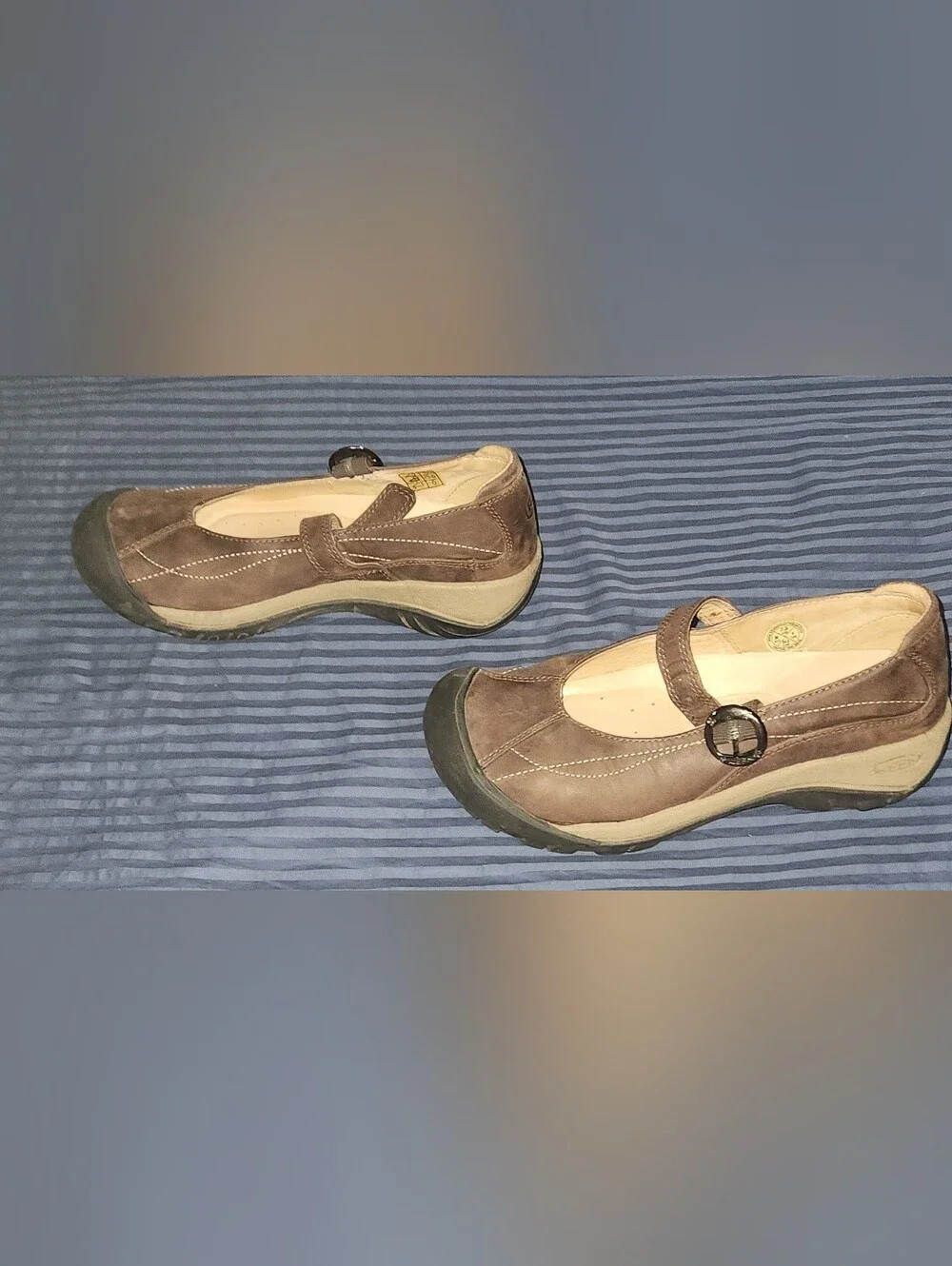 Keen Presidio II Mary Jane Women Brown Leather Granola Size 7.5